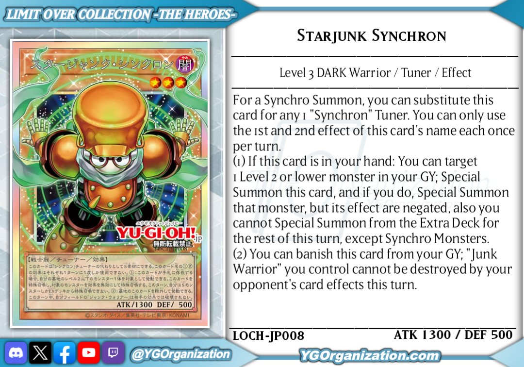 ygorganization's tweet image. ◆ LIMIT OVER COLLECTION - THE HEROES - ◆
Add more power to your fellows
Edit: fixed typo
#yugioh #遊戯王