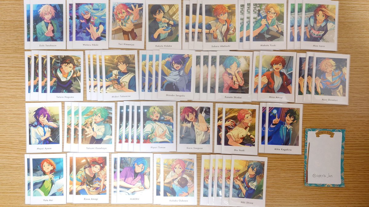 opera_kn's tweet photo. 【交換】あんスタ ぱしゃっつ Vol.6 Private
譲:画像1・2
求:零3〜、泉1〜4、凛月1>弓弦1、千秋1、薫1(数字分求む)

一部は零、泉との交換優先
希望数揃うまでP⇄Pのみ
郵送希望
お声掛けお待ちしてます https://t.co/gbRA6F9nwL