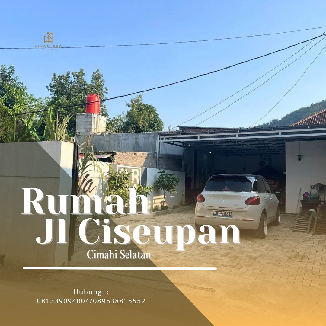 Rumah cibeber cimahi jalan ciseupan cocok untuk kantor gudang, LT : 224 m2, LB : 100 m2, KT : 1, KM : 1, Harga Rp 850jt