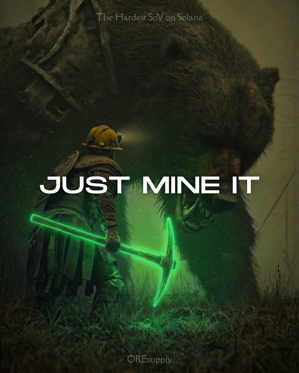 There are over 25m active wallets every week on Solana. Yet the total  supply of $ORE is just over 3m tokens. Only around 420k tokens are in  circulation. Of those, more than