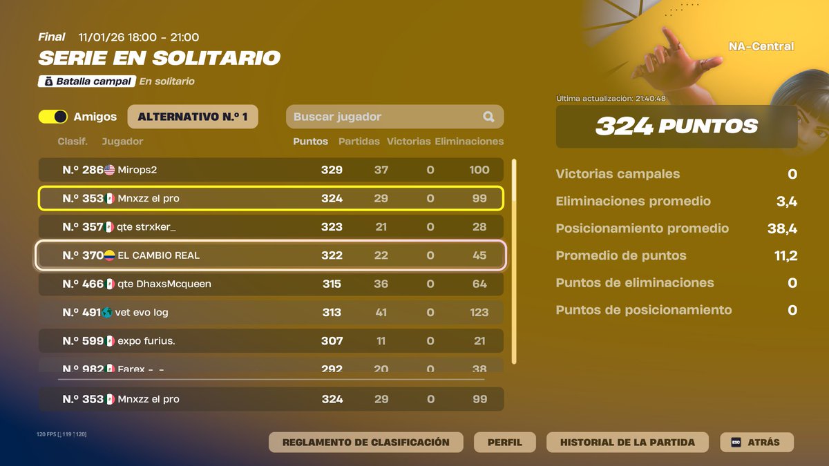 qual heats solo jugue esta semana