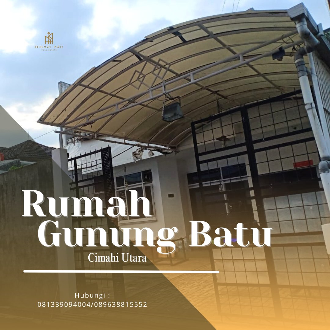 Rumah area gunung batu cidamar cimahi. LT : 250 m2, LB : 220 m2, KT 3, KM 3, Harga Rp 2,1 M nego