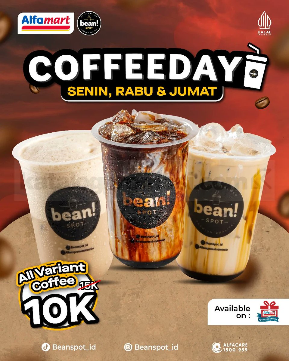 katalogpromosi's tweet image. Hari ini paling pas buat ngopi 😋

Ada Coffee Day di Beanspot ! Beli kopi cuma 10ribu buat semua varian

Harga ringan, rasa tetap mantap
Cek detail lengkapnya di sini 👉 katalogpromosi.com/promo-beanspot…
#CoffeeDay #PromoKopi #NgopiMurah