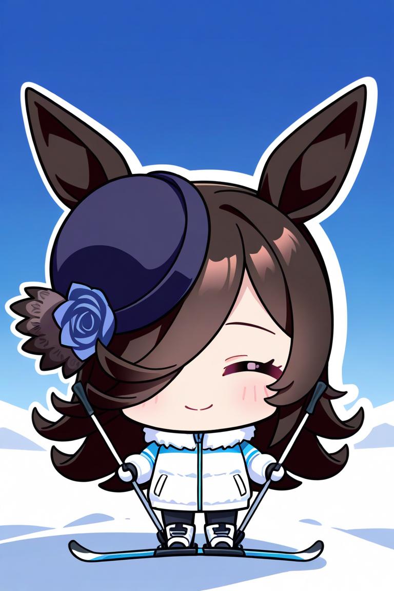 shini1101's tweet image. ライスシャワー/ウマ娘
スキーの日
お昼のちびライス
SFW