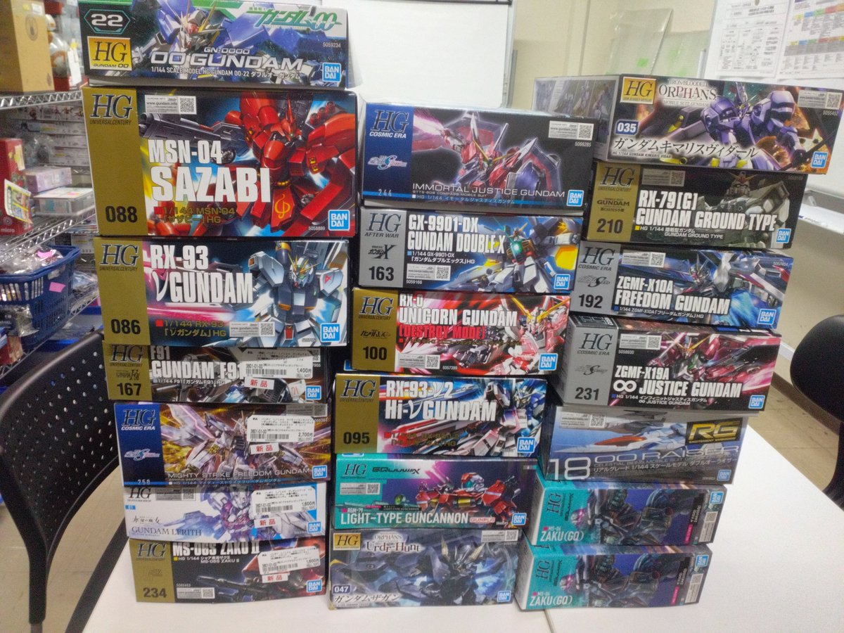 新品入荷情報】 新品ガンプラ入荷しました！ ぜひご来店くださいませ
