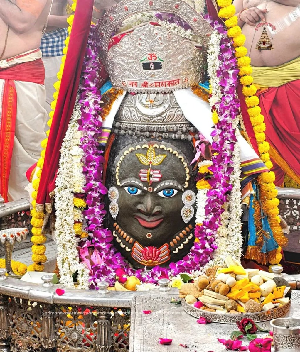 ॐ हौं जूं सः ॐ भूर्भुवः स्वः
ॐ त्र्यम्‍बकं यजामहे सुगन्धिं पुष्टिवर्धनम्
उर्वारुकमिव बन्‍धनान्
मृत्‍योर्मुक्षीय मामृतात्
ॐ स्वः भुवः भूः ॐ सः जूं हौं ॐ 
#जयश्रीमहाकाल
आज का भस्म आरती श्रृंगार दर्शन 
श्री महाकालेश्वर ज्योतिर्लिंग उज्जैन 
12/01/2026
भोलेनाथ भोलेशंकर