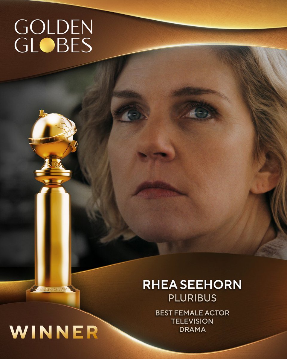 WatchmenID's tweet image. CAROLLLLL!!!

Rhea Seehorn meraih penghargaan Best Female Actor di Golden Globes melalui penampilannya di Pluribus!
