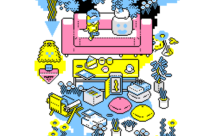 「縦に長いお部屋 (タップ推奨)」|BAN8KUのイラスト