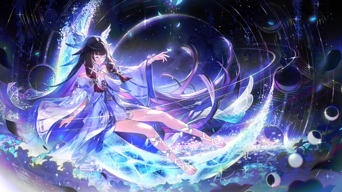 Capias bona somnias a luna #原神 #月の在処へ #コロンビーナ #月の少女