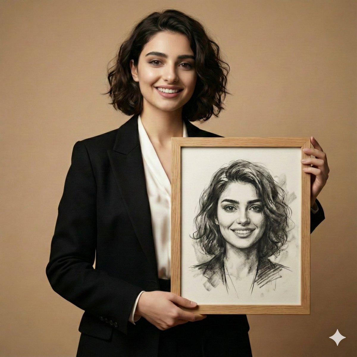 Lovart prompt result: How I Created a Stunning Studio Portrait with AI Art