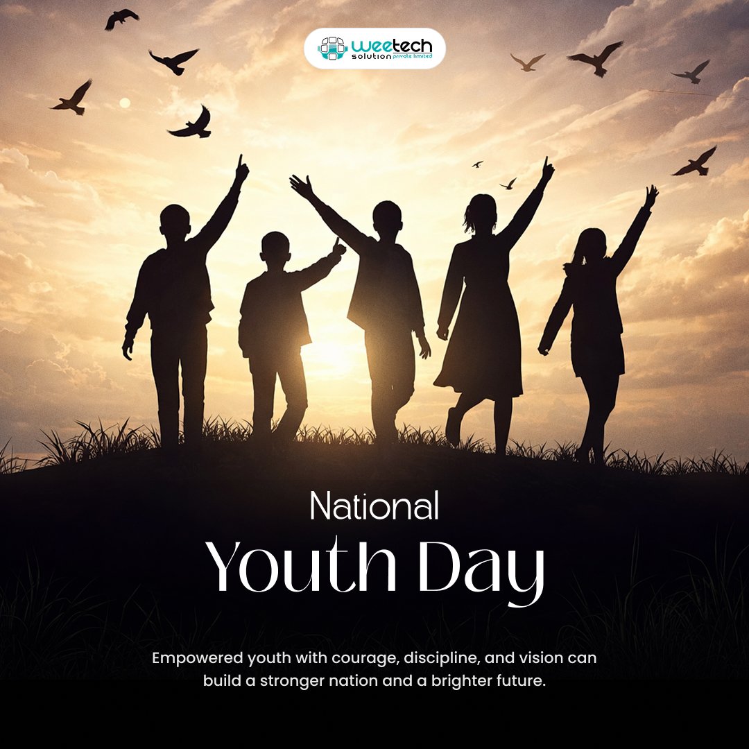 WeetechSolution's tweet photo. Youth is not just a phase, it’s the power to dream big, take risks, and create change✨

#NationalYouthDay #YouthDay2026  #YouthPower #FutureLeaders #NextGenLeaders #Shapingthefuture https://t.co/OA6QNsBmef