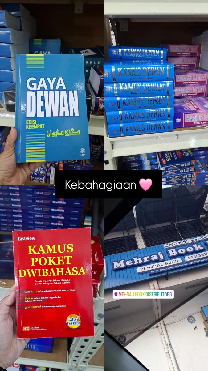 Menyelam pelbagai buku ilmiah, buku sekolah dan bahan pendidikan di Mehraj Book Distributor.