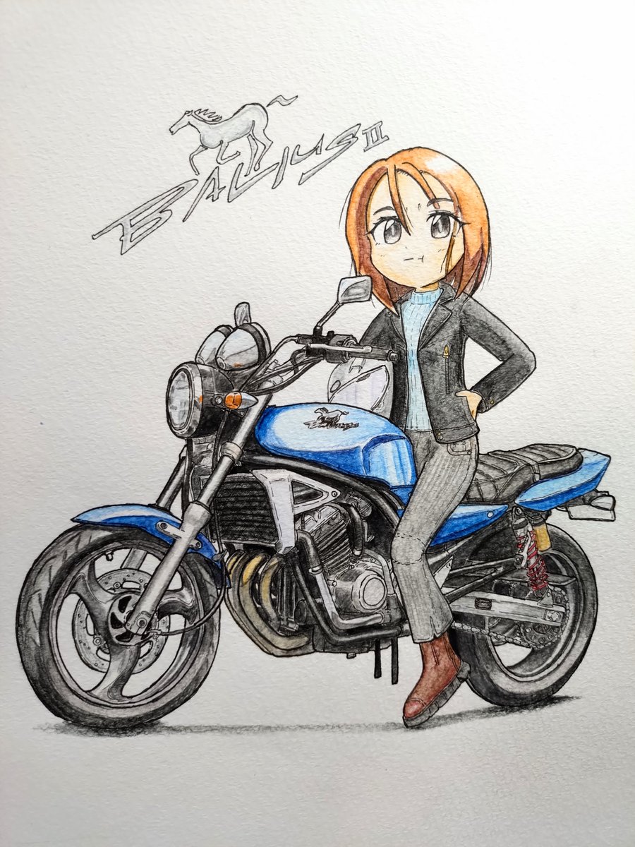 親に買って貰って初めて乗ったバイクで懐かしい(。-∀-) 軽くて力強い