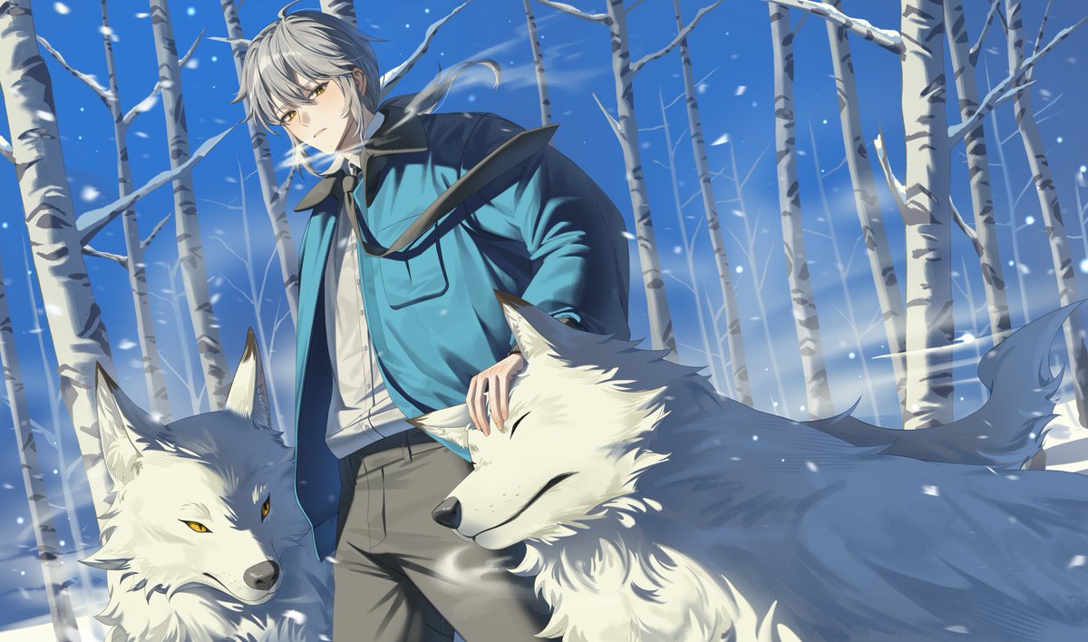 KaO__0oo's tweet image. 제삼이랑 늑대랑 겨울 ❄️ㅎ.ㅎ 
#괴담출근