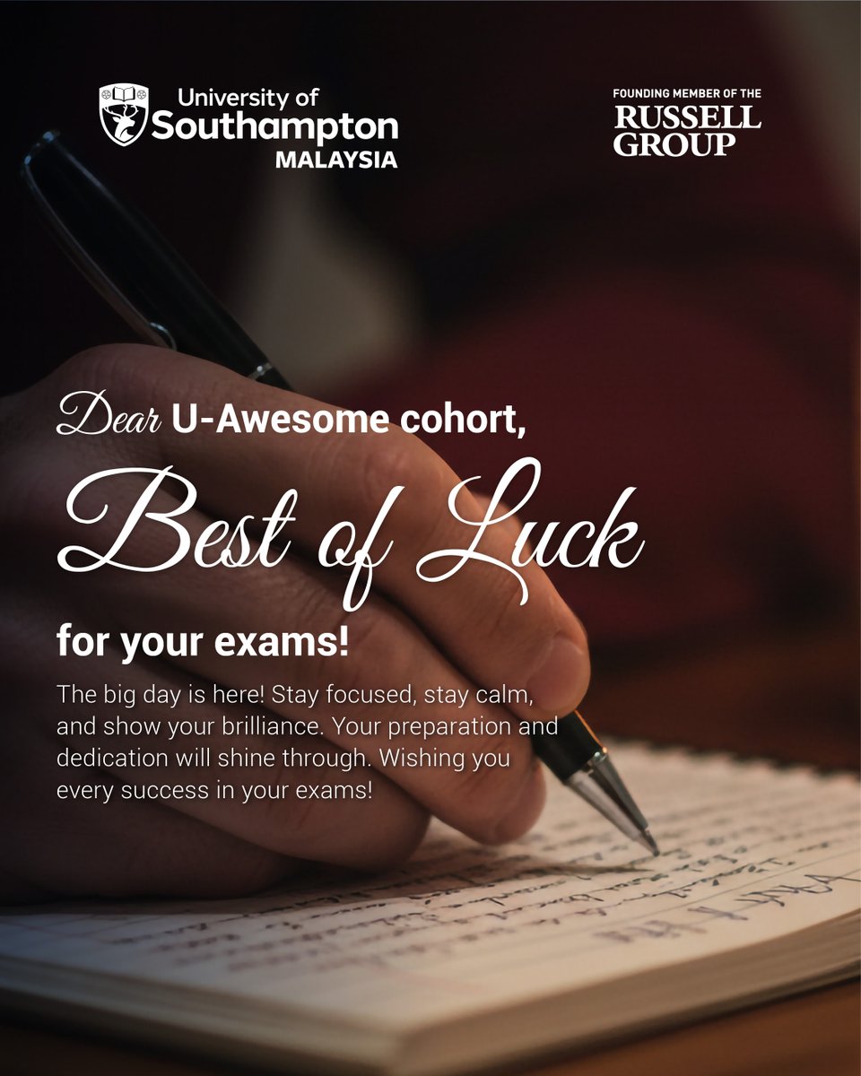 💪📖 Exam mode: ON.

Good luck, U-Awesome cohort! Stay calm, stay confident, and do your best — we’re rooting for you.