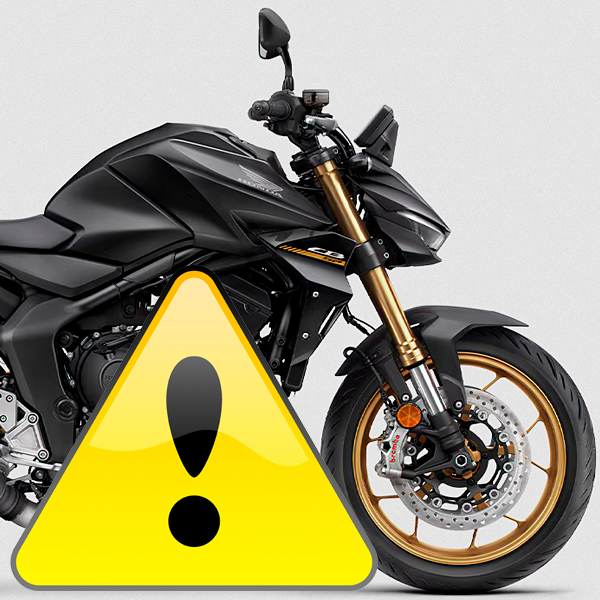 MANUFACTURERS' RECALL

Due to a defect in the manufacturing of your Honda CB1000S/SPS, the indicator of the oil level is not functioning correctly.

FEMA, Europe's leading motorcyclists' organisation, shows you all recalls: femamotorcycling.eu/recalls