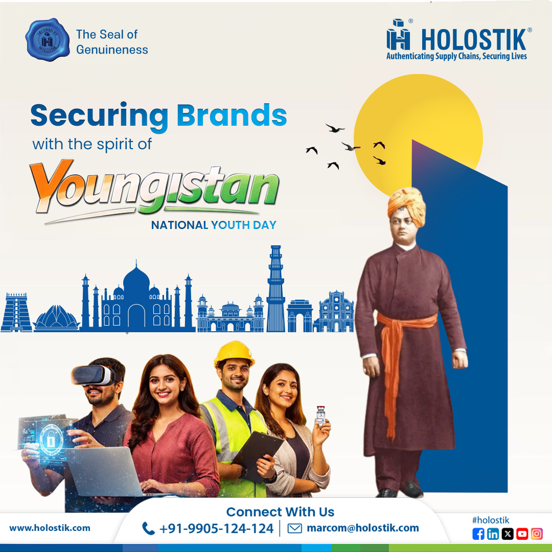 Youth isn’t just an age, it’s a mindset.

At Holostik, young minds drive fresh thinking, sharper innovation and stronger, safer systems for the future.

#NationalYouthDay #YoungistanAtWork #Innovation #SwamiVivekananda