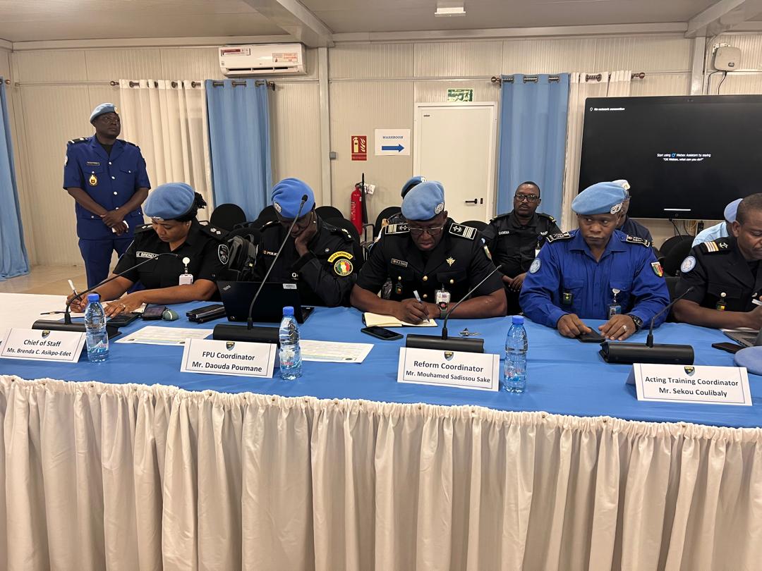 UNPOL_RCA's tweet photo. In #Bangui🇨🇫, the head of #SRS #PD, Ata Yenigun, together with the acting head of @UNPOL #MINUSCA, Contrôleur Général Amadou Fofana, opened the AMS and AOC training session for 31 individual police officers from #MINUSCA. This session is coordinated by Mr. Ata, head of #SRS. https://t.co/D9ENlQxTms