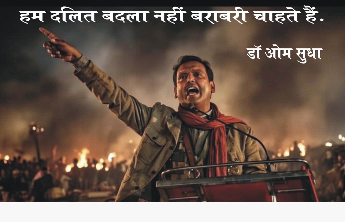 dromsudhaa's tweet photo. हम दलित बदला नहीं बराबरी चाहते हैं. https://t.co/bctXpU7bfU