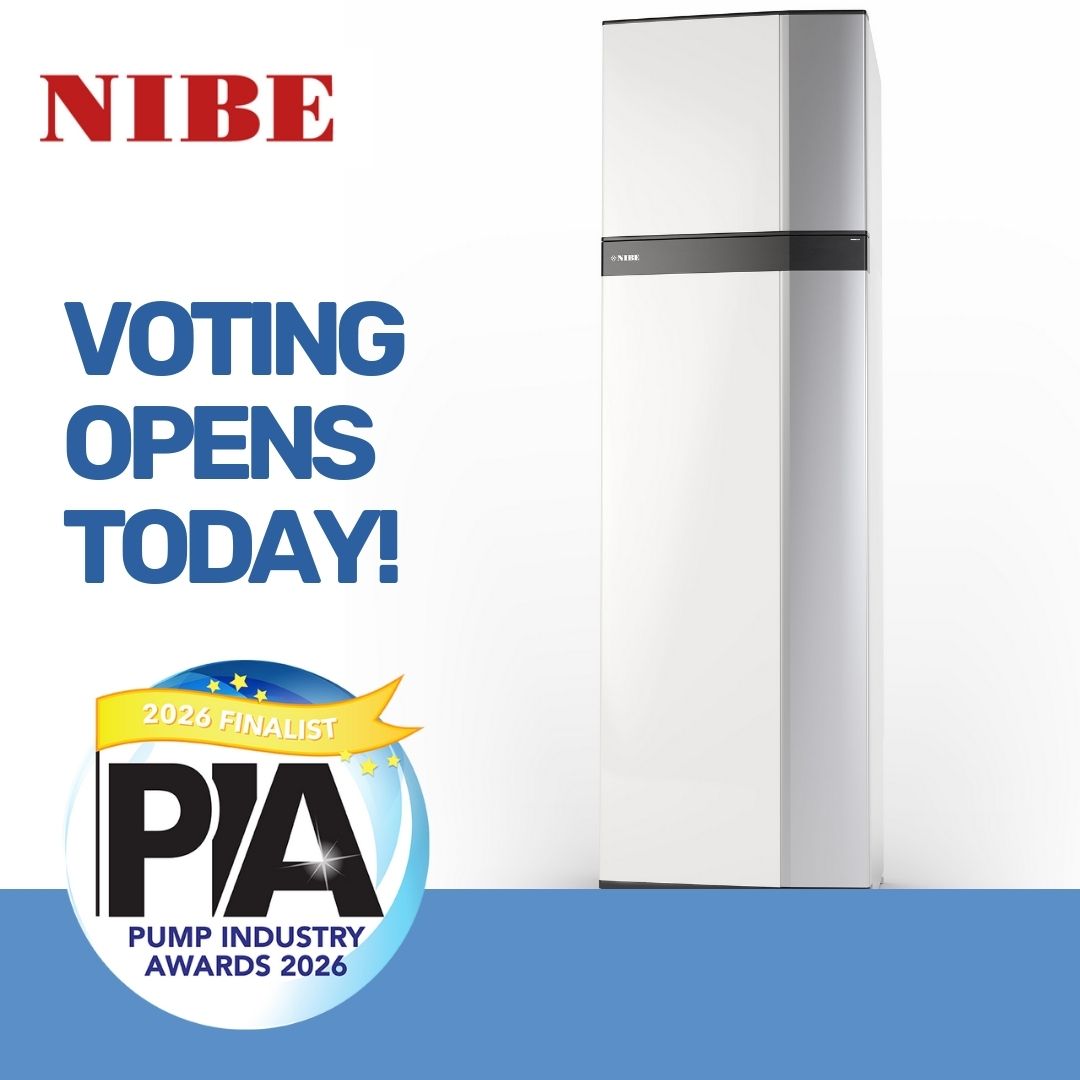 NIBEEnergy's tweet photo. NIBE is a finalist for Manufacturer of the Year at the Pump Industry Awards!

VOTING STARTS TODAY and closes at 5pm on 16 January. Your support could make the difference!

Please vote now! 👉https://t.co/IySztoCOid

#VoteNow #PumpIndustryAwards #HeatPumpIndustry #InstallerSupport https://t.co/OrqQIrSGKw
