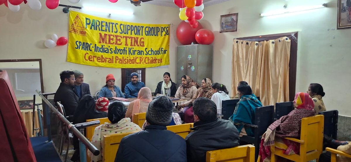 SPARCINDIA's tweet image. On 10th December 2025, SPARC-India’s Jyoti Kiran School, in collaboration with the SBI Foundation, organized a Parent Support Group (PSG) meeting, which was attended by 19 parents and staff members. #Childrenwithdisabilities #Jyotikiranschool #Parentsupportgroup