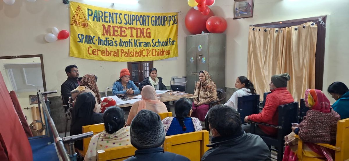 SPARCINDIA's tweet image. On 10th December 2025, SPARC-India’s Jyoti Kiran School, in collaboration with the SBI Foundation, organized a Parent Support Group (PSG) meeting, which was attended by 19 parents and staff members. #Childrenwithdisabilities #Jyotikiranschool #Parentsupportgroup