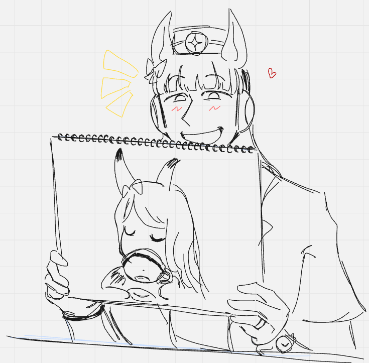 horsegirlsyuri's tweet image. this screenshot of Hitomi Ueda is so cute i just had to draw her as golshi SOB

#gorumaku (if you squint) #umamusumeart