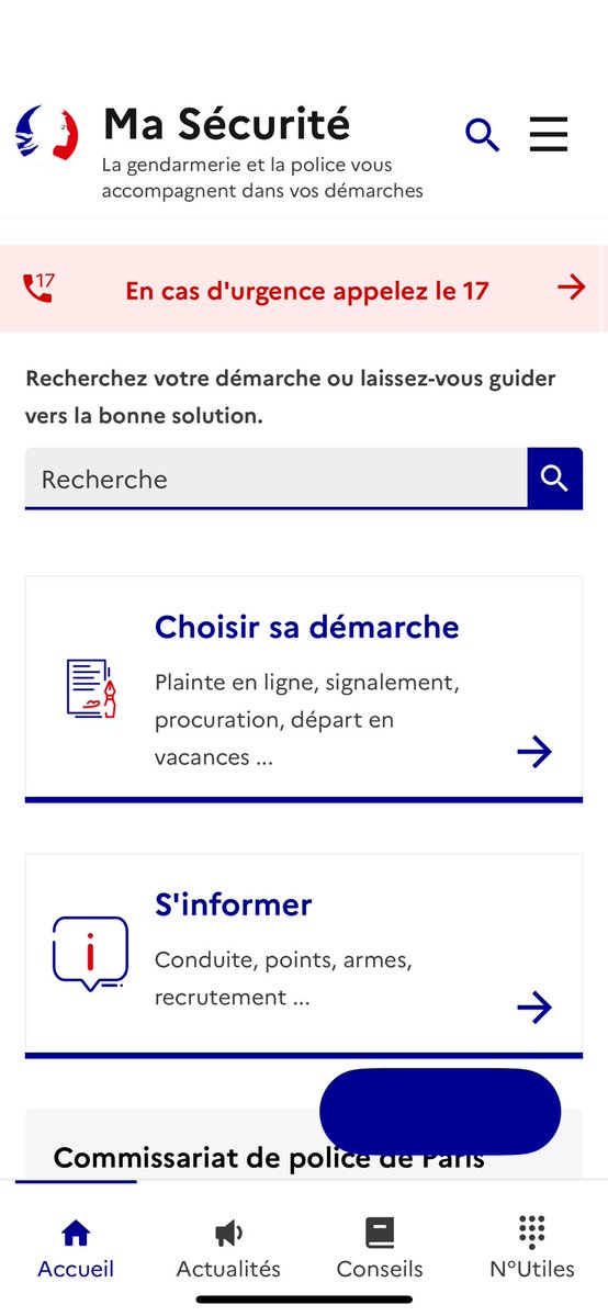 maozedingue's tweet image. D’ailleurs j’ai découvert l’application Ma Sécurité (du ministère). Elle permet, en cas de danger, de tchatter en direct avec un policier si on ne peut pas appeler la police/faire du bruit !!!!