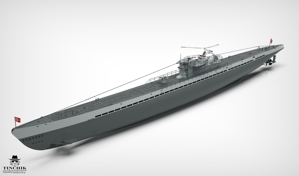 DimTinchik's tweet photo. (1\3) Final #render of the #papermodel of the #German submarine Type IX D2 U-181
 Publisher: #ModelHobby
Scale: #scale200 https://t.co/trir2ZCBdL