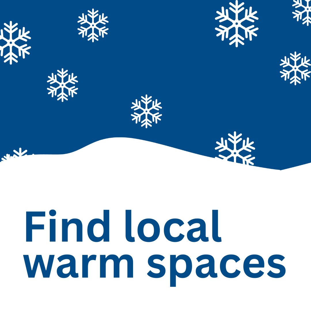 🔥 If you need somewhere to stay warm this winter, ask your local council if they have information about nearby ‘warm spaces’. 

These are public places that anyone can use to stay warm - for example a community space like a library.

Find out more ⤵️
bit.ly/2SQOVm7