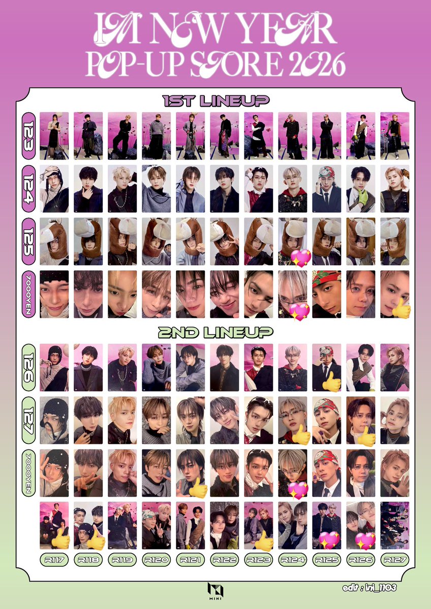 N.Flying10th Anniversary Popup 限定集合トレカ INI NEW YEAR POPUP STORE 2026 ポップアップ 109 交換 【譲】2枚目