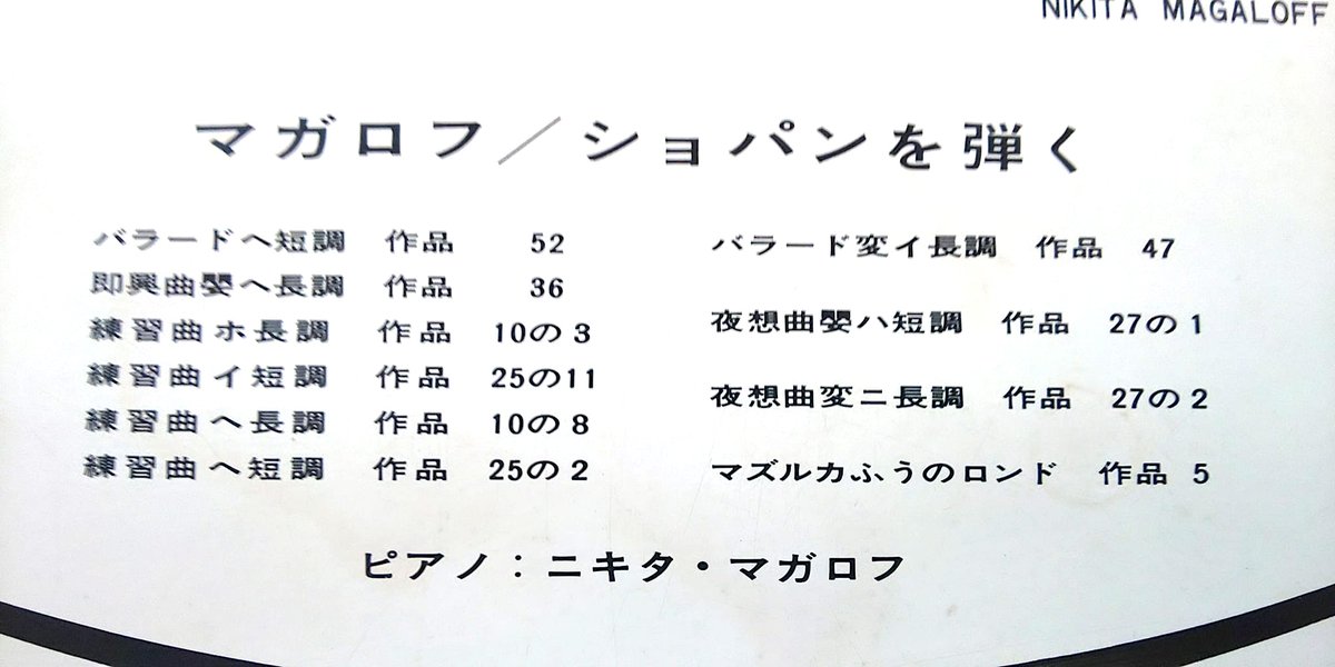 何を勘違いしたのか、ニキタ・マガロフのお誕生日だか命日だかと