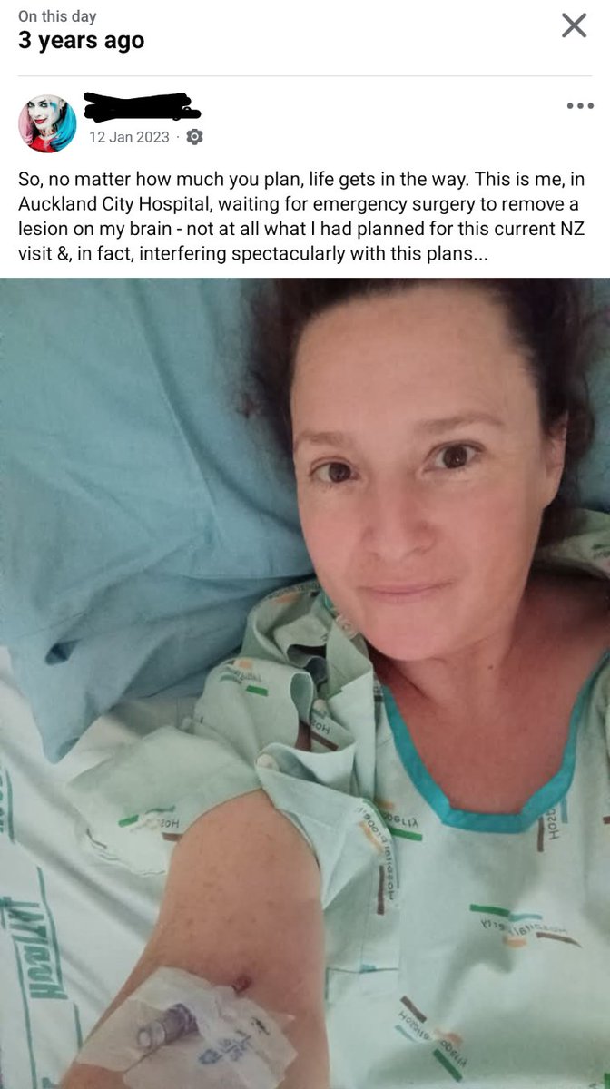 Jozinhagirl's tweet image. Three years ago today I had been formally admitted to hospital for 'urgent' removal of a #BrainTumour. Funny how life goes really....
