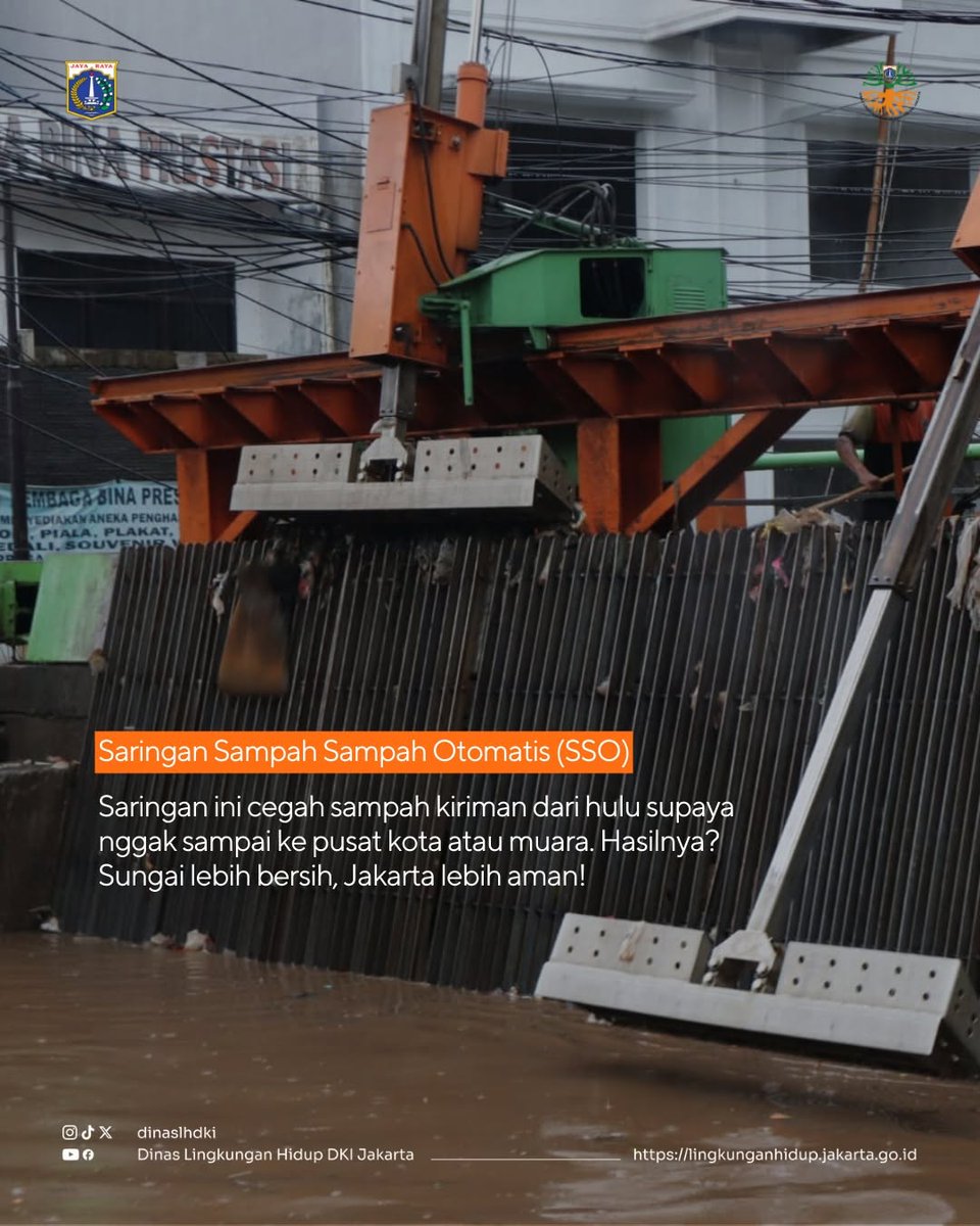 Hujan deras bisa datang kapan saja.
Sampah di badan air? Bisa jadi pemicu banjir 😬

Makanya, Pasukan Orange DLH Jakarta selalu siaga di berbagai titik sungai, saluran, dan waduk untuk memastikan aliran air tetap lancar 🟠💪