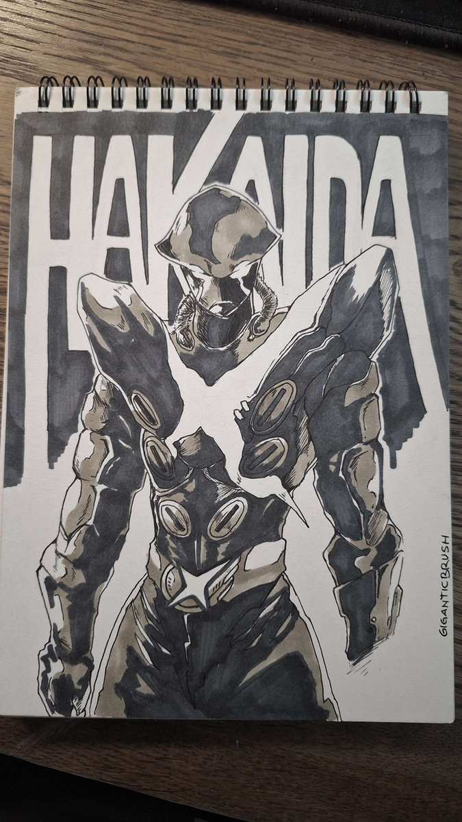 giganticbrush's tweet photo. Hello! I'm back from my vacation, sorry for being inactive these couple of weeks! Here's my first personal artwork for this year, happy new year everyone! 🤘🔥
.
.
#Hakaider #Tokusatsu https://t.co/7rfuWFr0yN
