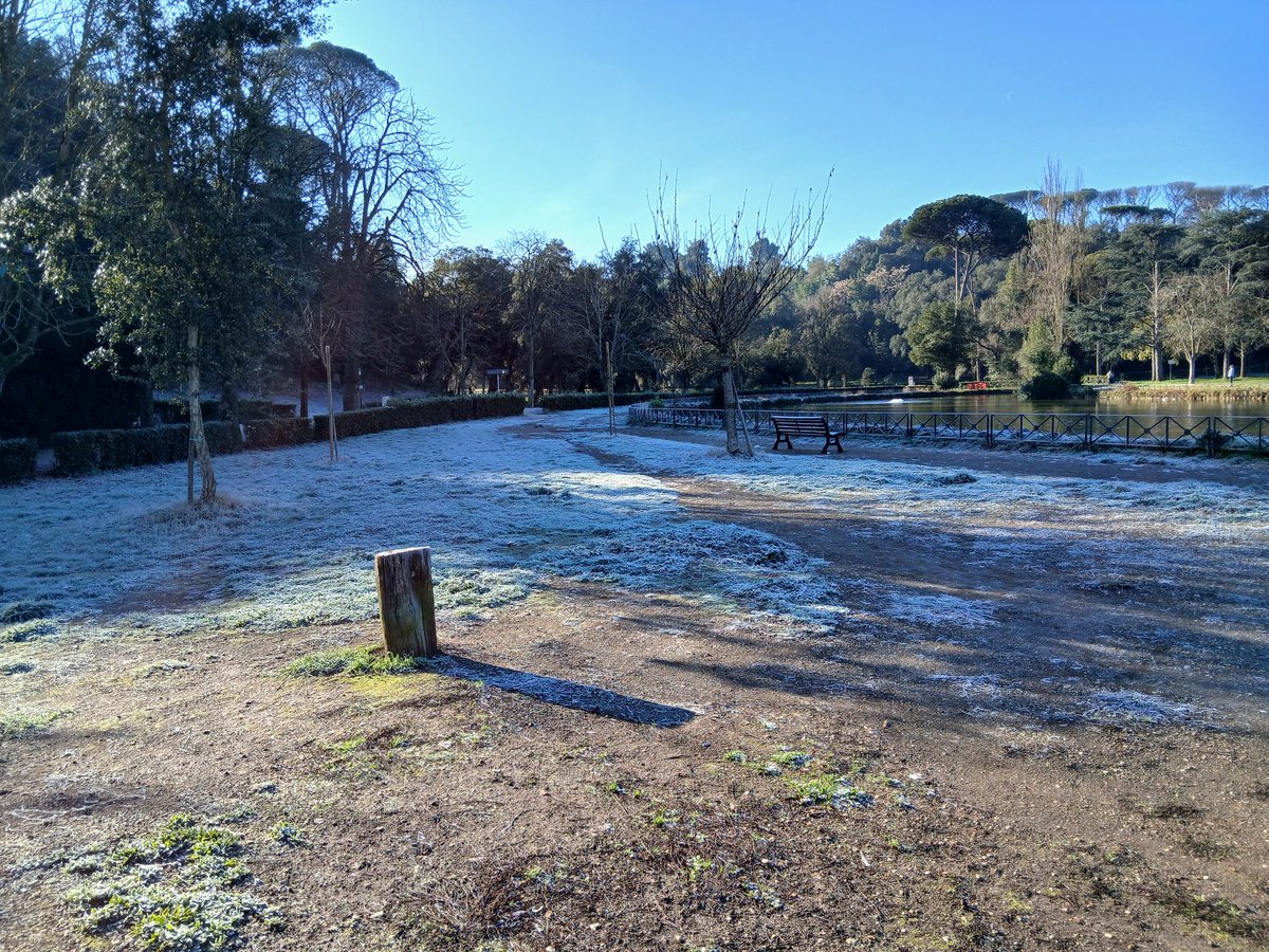 BomboloGreco's tweet photo. 12 gennaio ore 10. Villa Ada completamente ghiacciata https://t.co/4k08wGjAyQ