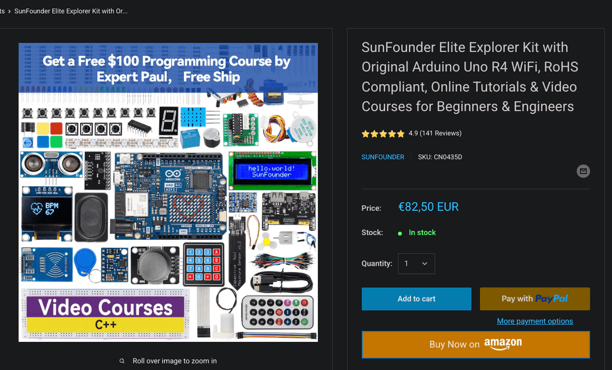 tsopicland's tweet photo. Underrated kit for 8+ y/o starting to learn how to program and do robotics

- This kit gives them the satisfaction of seeing real-world results
- Foundation for: a wide range of robotic, IOT sensors and automation
- Real-world skills that prepare for AI and robotics 
Better than a puzzle, seriously.
