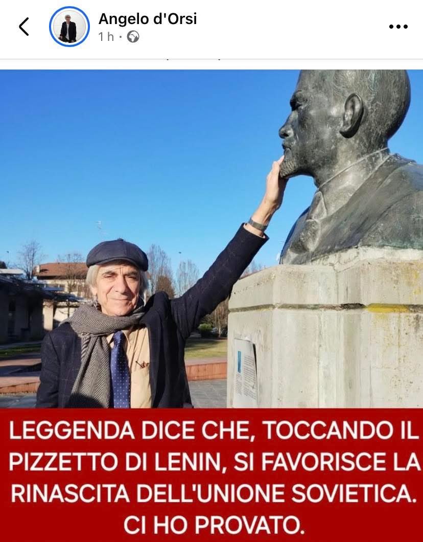LandingMark's tweet image. Leggenda dice che più tocchi il pizzetto di Lenin, più ti attacchi al cazzo