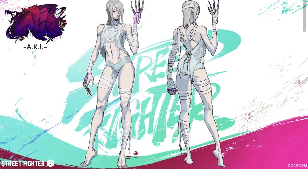 WomenofSFseries's tweet image. A.K.I outfits 1,2,3, and 4
#SF6