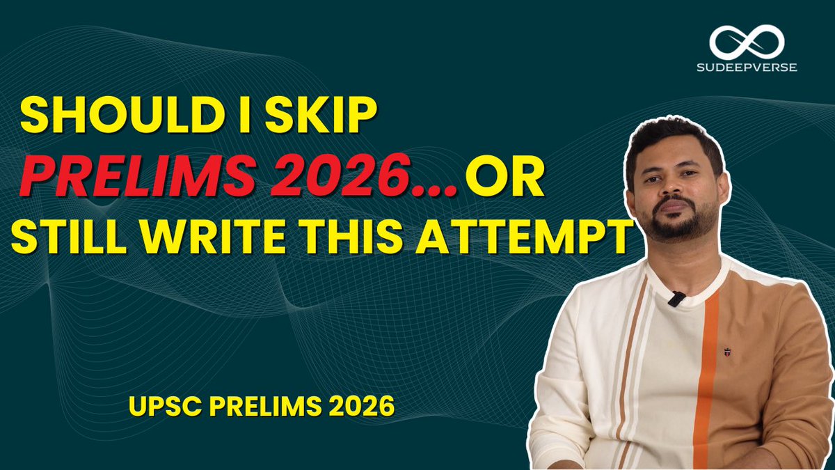 Watch now - 
youtu.be/RgggZ2YDVts

#UPSC #UPSCPrelims2026