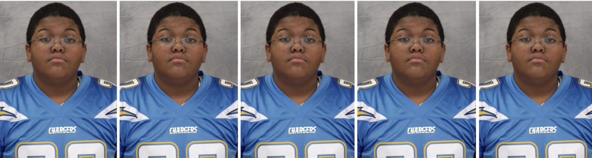 The Chargers offensive line
