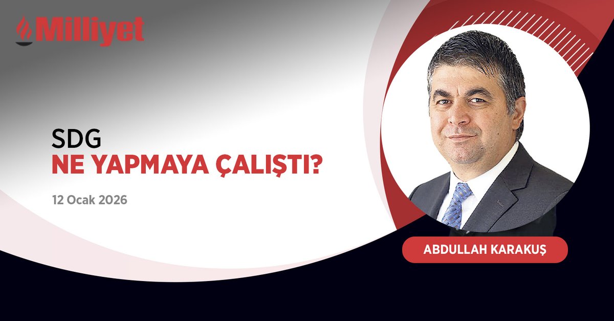 SDG ne yapmaya çalıştı? | ✍️ <a href="/abdullahkarakus/">Abdullah Karakus</a> yazdı...

milliyet.com.tr/yazarlar/abdul…