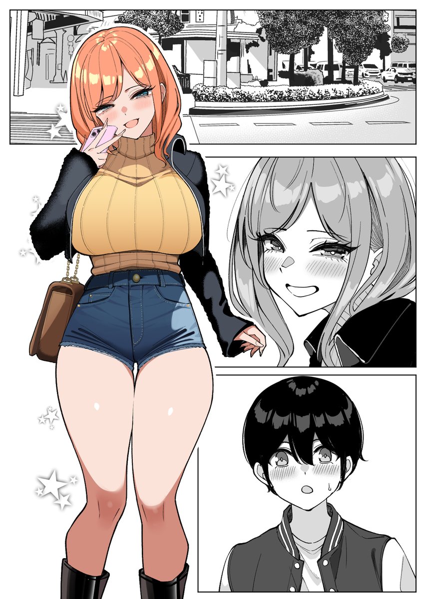 まつ毛が長いギャルと私服デートする漫画(このあとめちゃくちゃHする)を描いています
導入の5枚を公開中です～ 