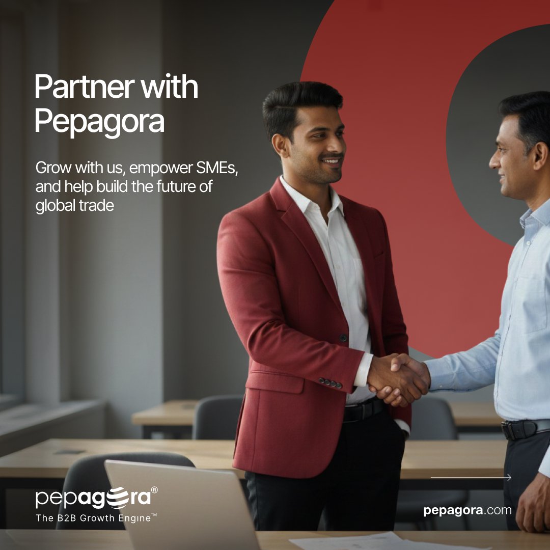 Pepagora's tweet photo. Partner with Pepagora to grow with us, empower SMEs, and help shape the future of global trade.
Start your partnership in under 5 minutes: https://t.co/sTOwhJJfrY
#Pepagora #Partnership #ChannelPartner #AffiliateProgram https://t.co/Q962BkCnZQ