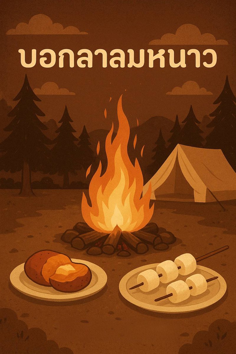 FOREST58_'s tweet image. บอกลาลมหนาวกันจร้า✳️
มีมาสเมโล มันเผา 🍡🥔🍠
ฟิวแคมป์ปิ้ง
ปล.ใครอยากกินข้าวจี่ก็ได้นะคะ
หรือจะเอาหอยมาจี่ก็ได้ค่ะ👻