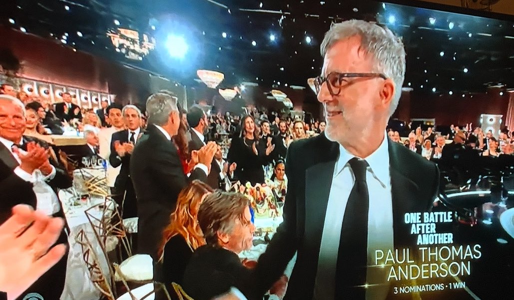 petertravers's tweet image. I was thrilled the big Globe winner of the night was One Battle After Another from the best director of his generation, Paul Thomas Anderson. Again, not a comedy in the traditional sense. But PTA deserved every prize in the cinema book no matter what you call it.
