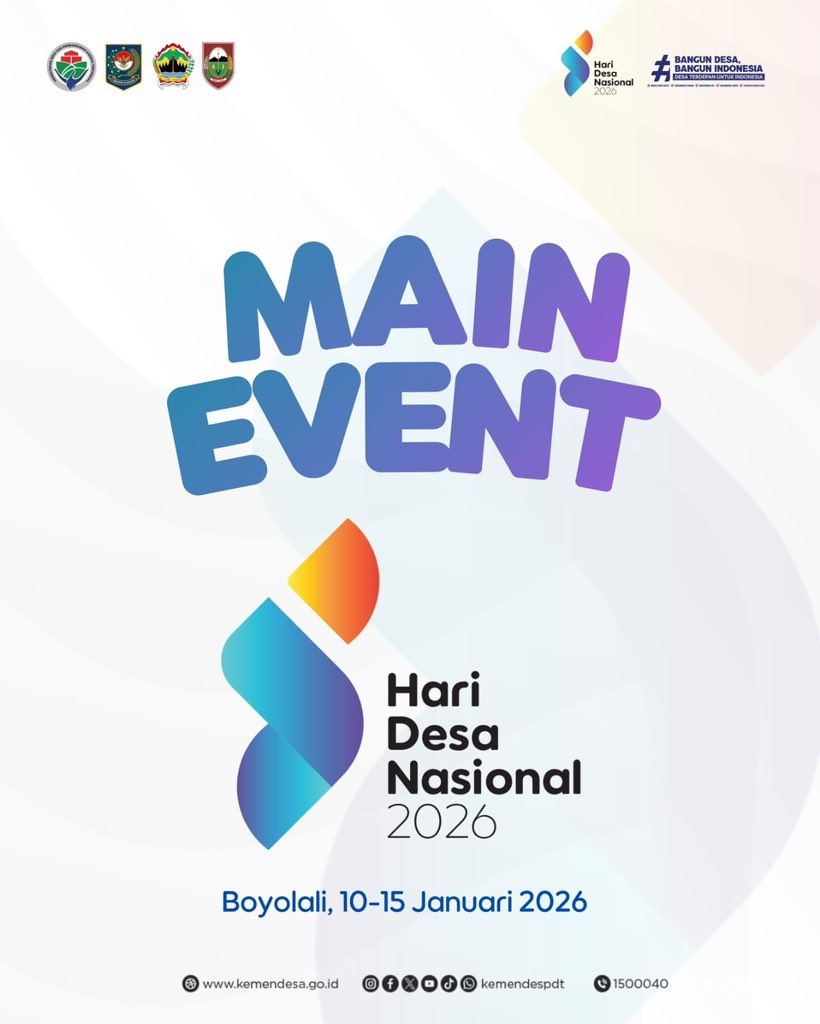 Hari Desa Wujudkan Desa Menjadi Garda Terdepan Indonesia. 

@PrabowoSubianto 
@GibranRakabuming
<a href="/YandriSusanto/">Yandri Susanto</a>
<a href="/ArizaPatria/">Ariza Patria</a>
@KementerianDesaPDT
@BPSDMKemendesaPDT
@DesaPesonaNusantara

#HariDesaNasional2026
#PendampingDesaHebat
#TPPKemendesaPDT
#TPPProvinsiKepri