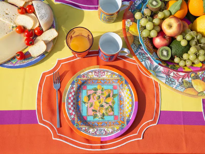 Embrace the vibrancy of Sicilian folk art with our new shipment of Baci  Milano. Bring vivacity to your space with these amusing homewares &amp; tableware collections that will turn even the simplest meal into an Italian statement on living it up.shorturl.at/7xi14  #bacimilano
