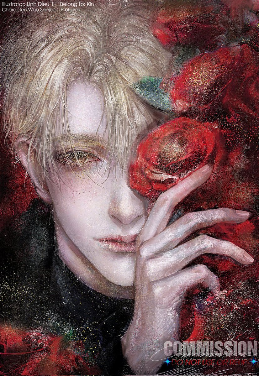 Artist QRT with your red art ⚘️⚘️⚘️