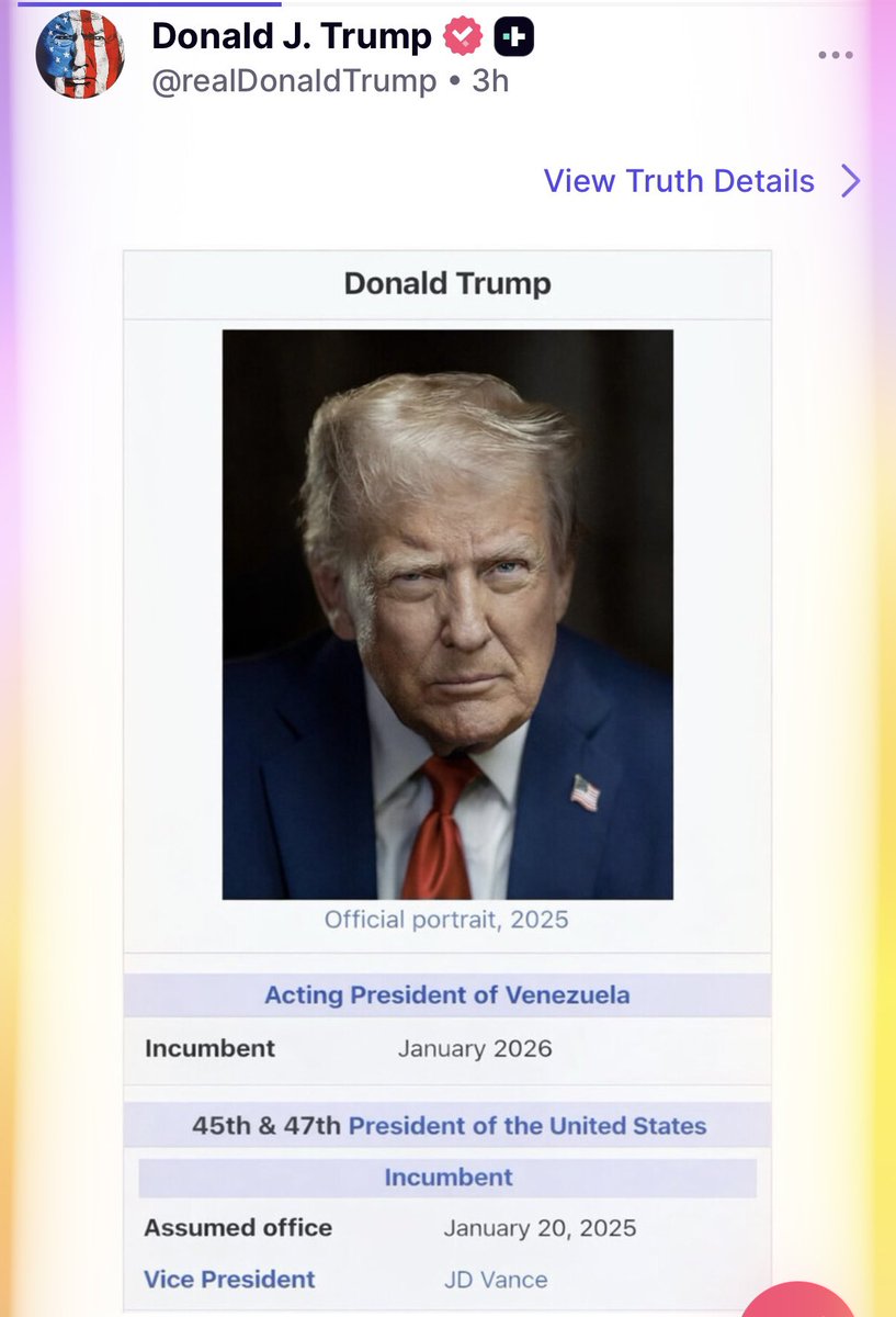 Miren lo que publicó <a href="/realDonaldTrump/">Donald J. Trump</a> en <a href="/TruthSocial/">Thruth Social</a>